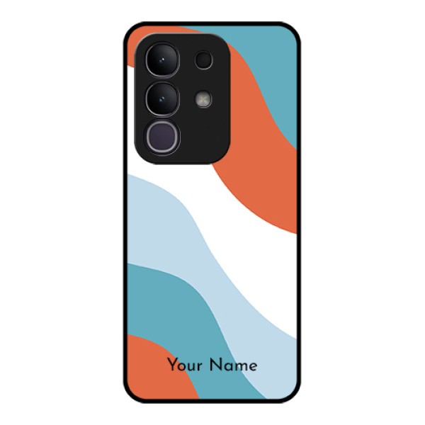 Vivo Y31 Pro 5G Custom Glass Phone Case - Coloured Waves Design