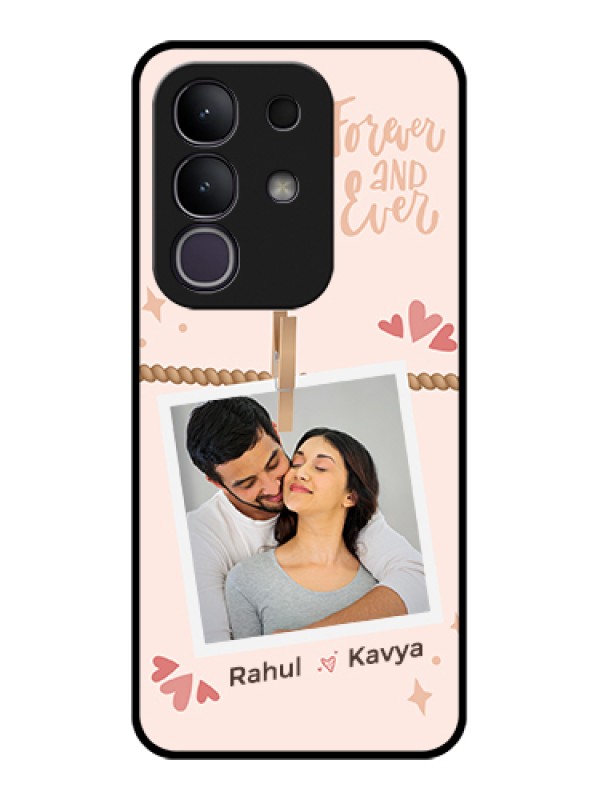 Custom Vivo Y31 Pro 5G Custom Glass Phone Case - Forever And Ever Love Design