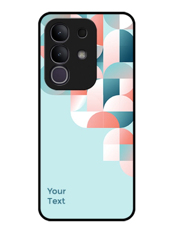 Custom Vivo Y31 Pro 5G Custom Glass Phone Case - Stylish Semi - Circle Pattern Design