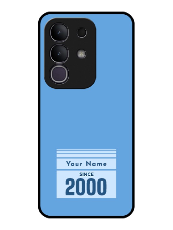 Custom Vivo Y31 Pro 5G Custom Glass Phone Case - Custom Year Of Birth Design