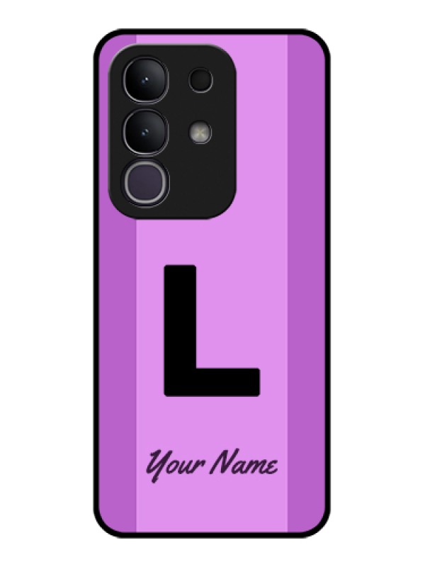 Custom Vivo Y31 Pro 5G Custom Glass Phone Case - Tricolor Custom Text Design