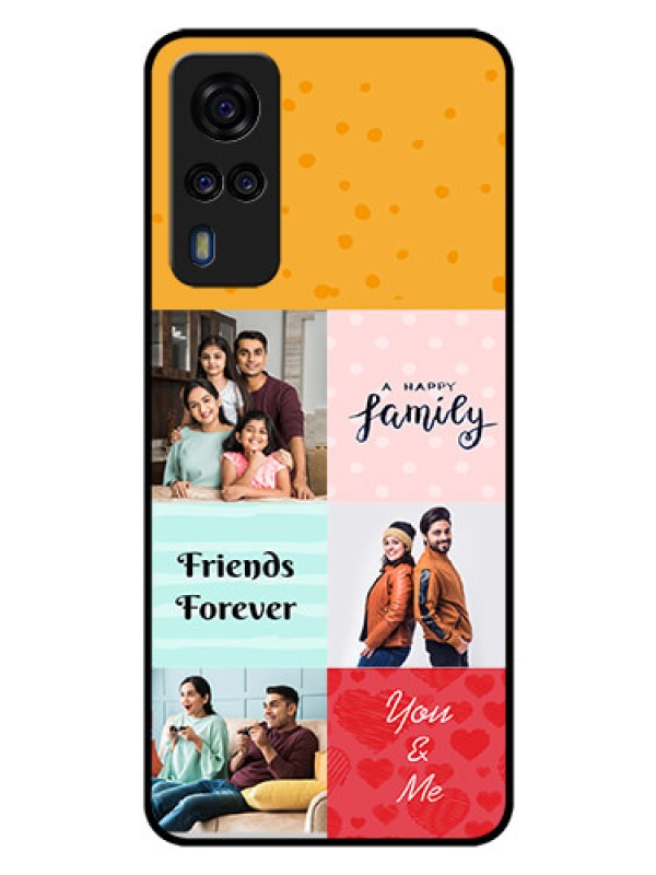 Custom Vivo Y31 Personalized Glass Phone Case  - Images with Quotes Design