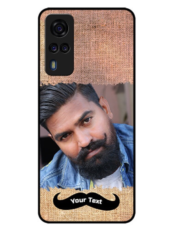 Custom Vivo Y31 Personalized Glass Phone Case  - with Texture Design