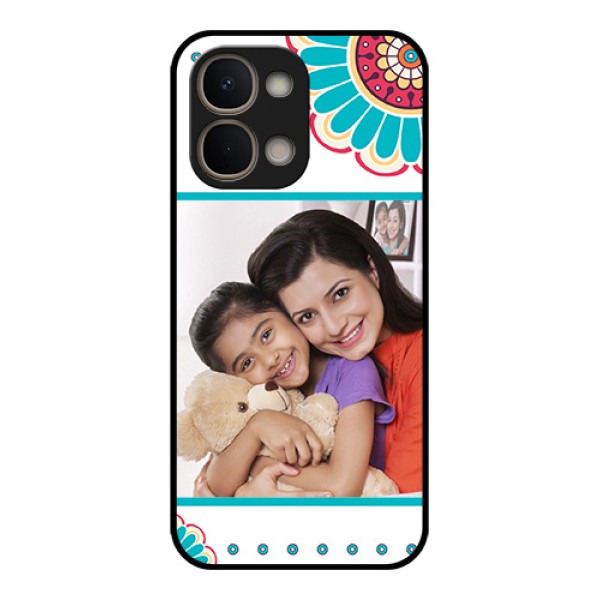 Vivo Y31t 5G Custom Glass Phone Case - Flower Design