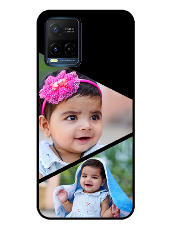 Custom Vivo Y33s Custom Glass Phone Case - Semi Cut Design