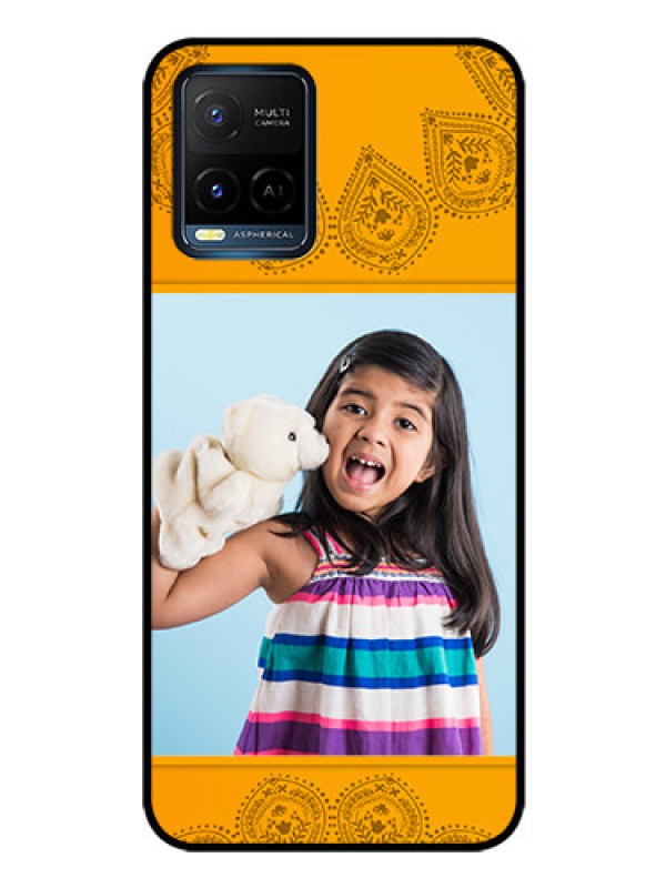 Custom Vivo Y33s Personalized Glass Phone Case - Photo Wedding Design