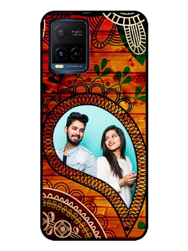 Custom Vivo Y33T Personalized Glass Phone Case - Abstract Colorful Design