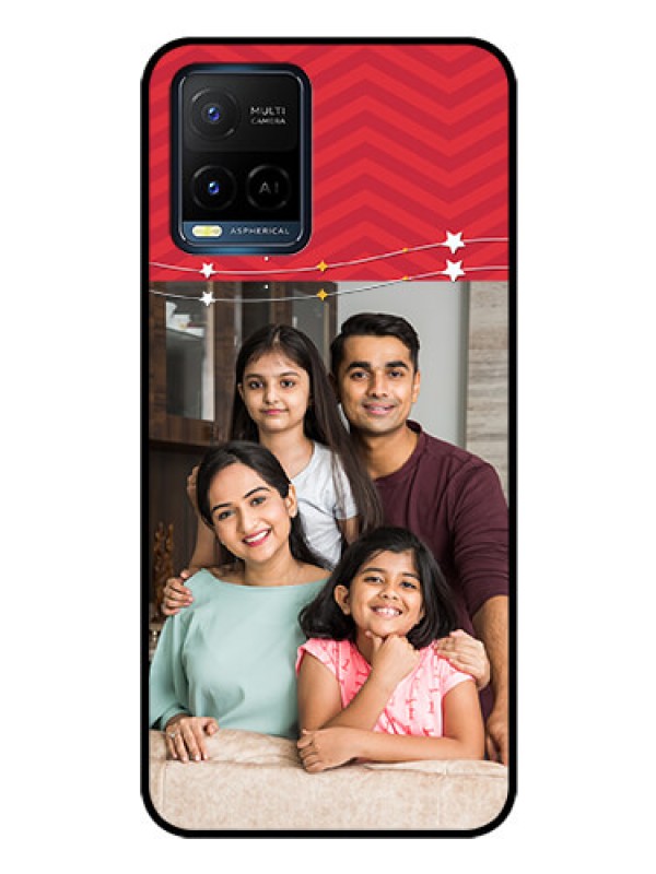 Custom Vivo Y33T Personalized Glass Phone Case - Happy Family Design