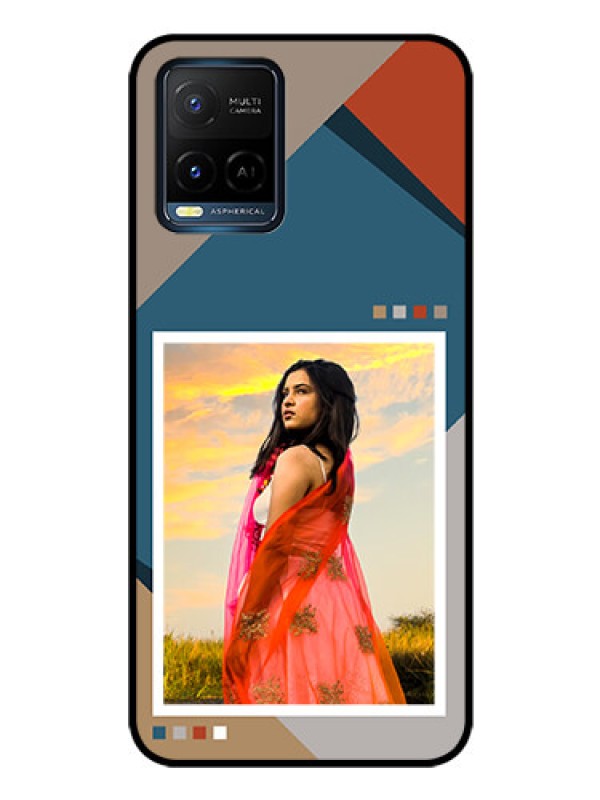 Custom Vivo Y33T Personalized Glass Phone Case - Retro color pallet Design
