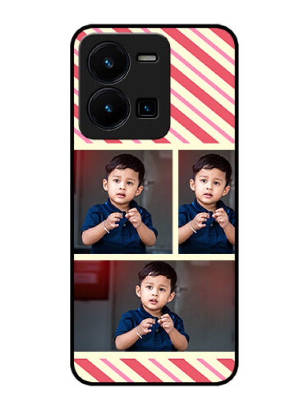 Custom Vivo Y35 Personalized Glass Phone Case - Picture Upload Mobile Case Design