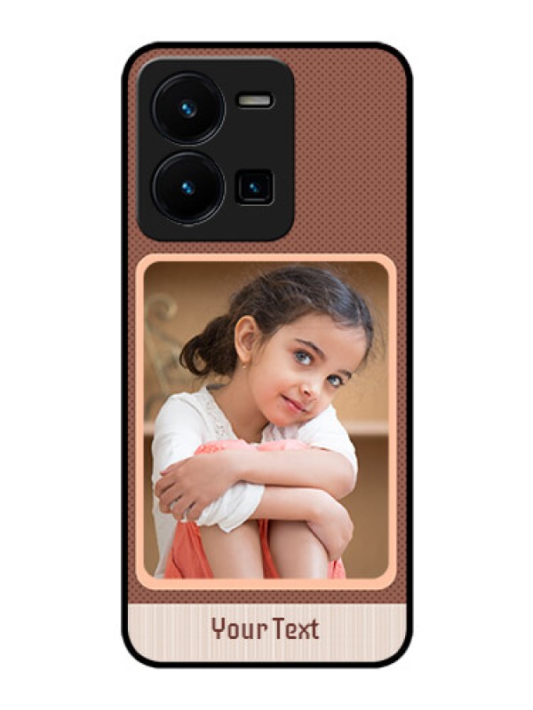 Custom Vivo Y35 Custom Glass Phone Case - Simple Pic Upload Design