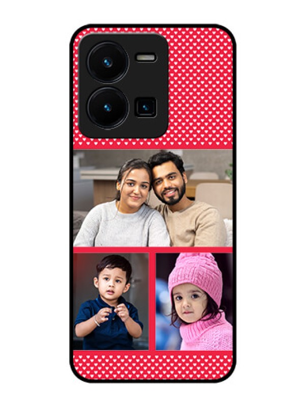 Custom Vivo Y35 Personalized Glass Phone Case - Bulk Pic Upload Design