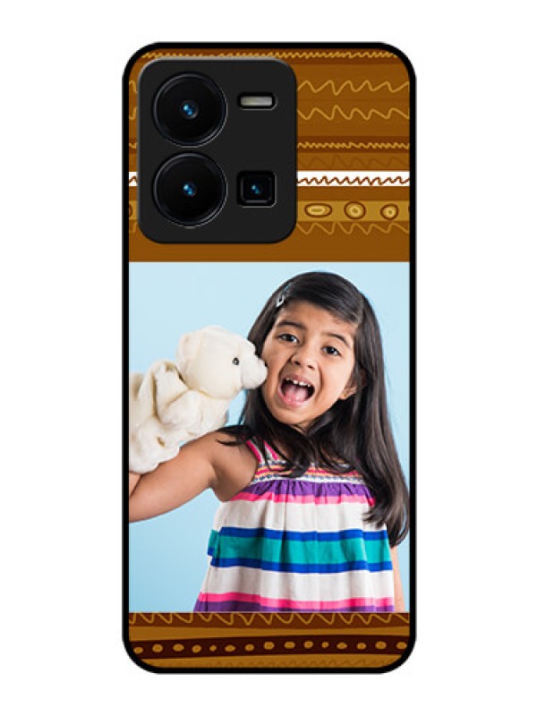 Custom Vivo Y35 Custom Glass Phone Case - Friends Picture Upload Design