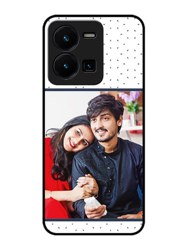 Custom Vivo Y35 Personalized Glass Phone Case - Premium Dot Design