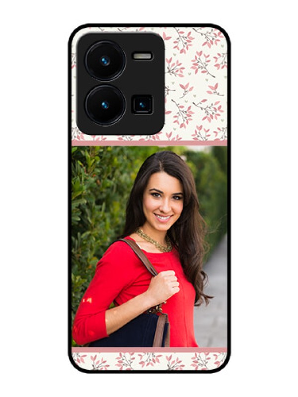 Custom Vivo Y35 Custom Glass Phone Case - Premium Floral Design