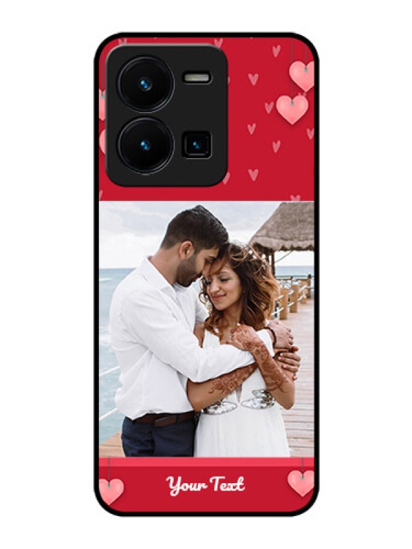 Custom Vivo Y35 Custom Glass Phone Case - Valentines Day Design
