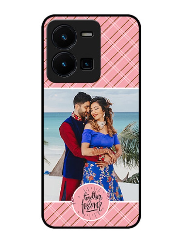 Custom Vivo Y35 Personalized Glass Phone Case - Together Forever Design
