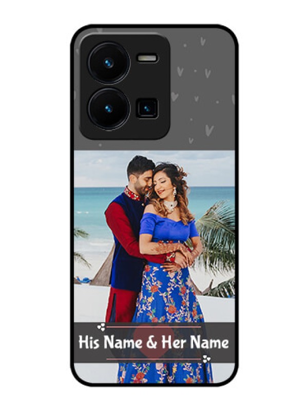 Custom Vivo Y35 Custom Glass Mobile Case - Buy Love Design with Photo Online