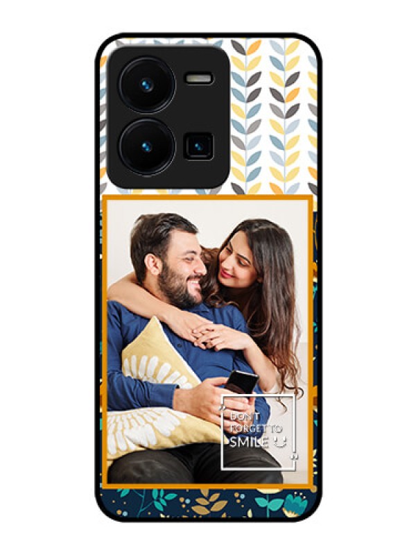 Custom Vivo Y35 Custom Glass Mobile Case - Pattern Design