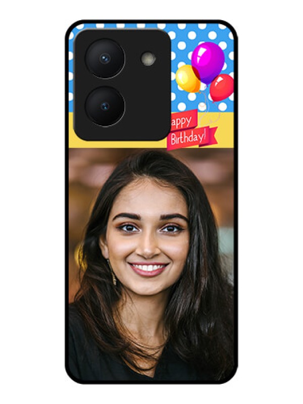 Custom Vivo Y36 Custom Glass Mobile Case - Happy Birthday Design