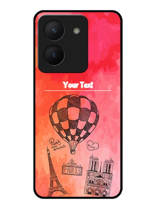 Custom Vivo Y36 Custom Glass Phone Case - Paris Theme Design