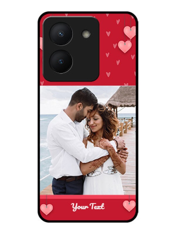 Custom Vivo Y36 Custom Glass Phone Case - Valentines Day Design