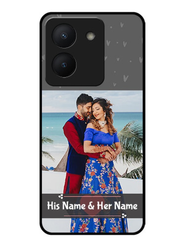 Custom Vivo Y36 Custom Glass Mobile Case - Buy Love Design with Photo Online