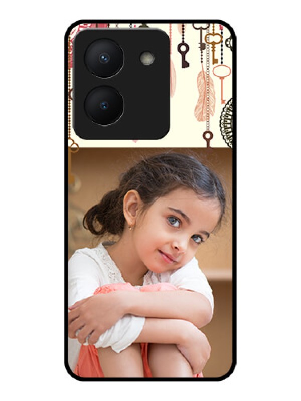 Custom Vivo Y36 Custom Glass Mobile Case - Boho Style Design