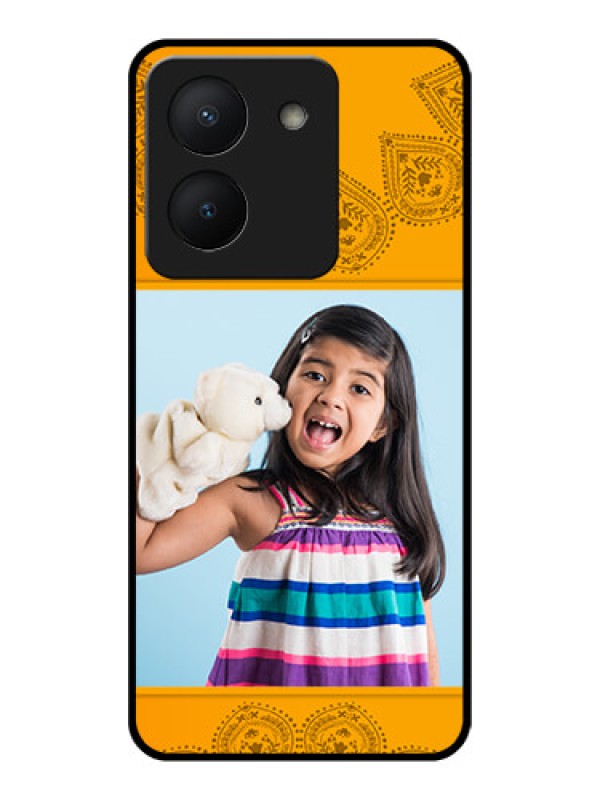 Custom Vivo Y36 Personalized Glass Phone Case - Photo Wedding Design