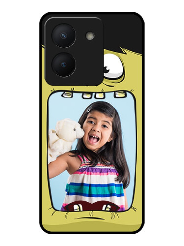 Custom Vivo Y36 Personalized Glass Phone Case - Cartoon monster back case Design