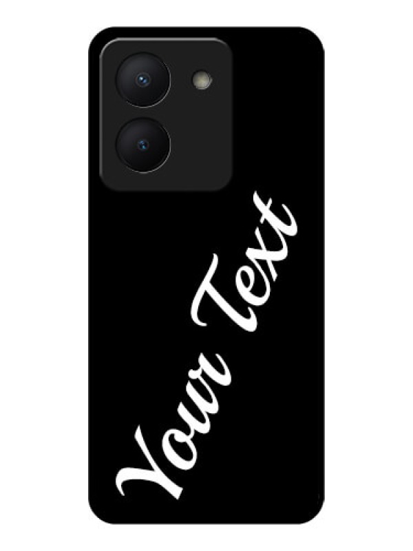 Custom Vivo Y36 Custom Glass Mobile Cover with Your Name