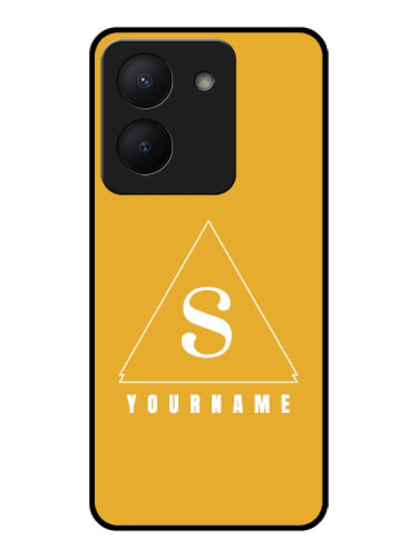 Custom Vivo Y36 Personalized Glass Phone Case - simple triangle Design
