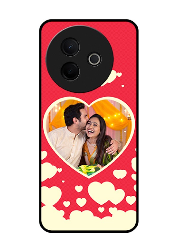 Vivo Y39 5G Custom Glass Phone Case - Love Symbols Phone Cover Design