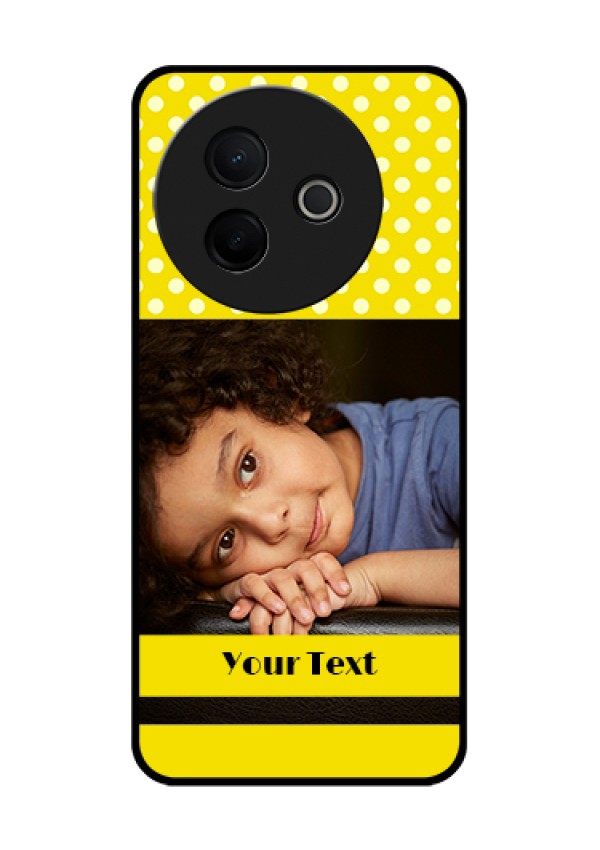 Vivo Y39 5G Custom Glass Phone Case - Bright Yellow Case Design