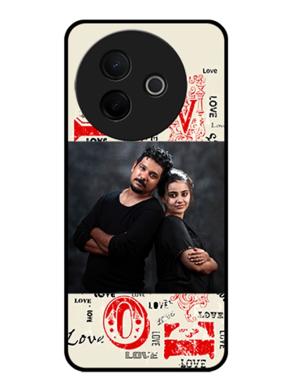 Custom Vivo Y39 5G Custom Glass Phone Case - Trendy Love Design Case