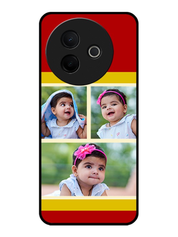 Custom Vivo Y39 5G Custom Glass Phone Case - Multiple Pic Upload Design