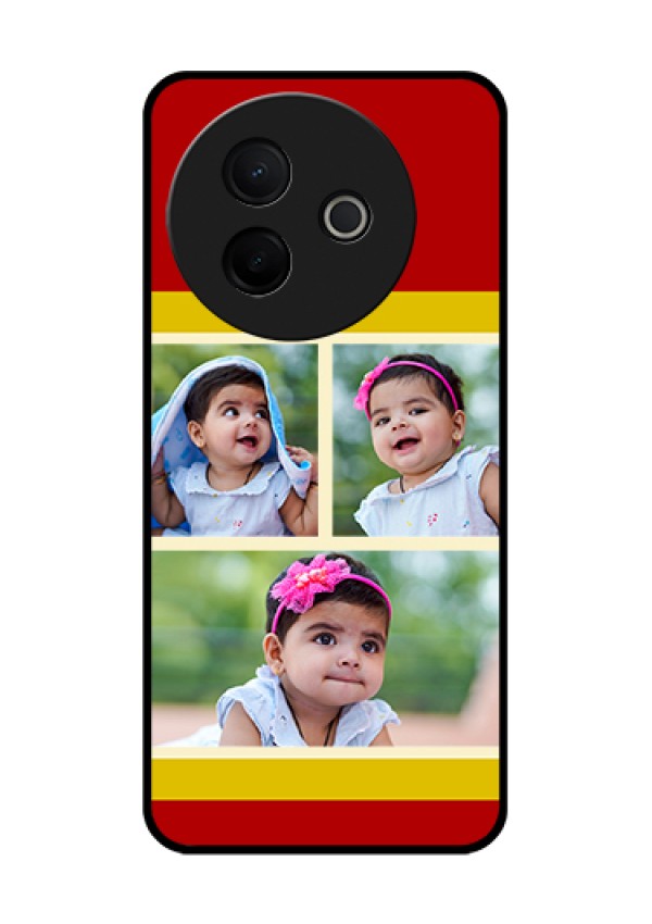 Vivo Y39 5G Custom Glass Phone Case - Multiple Pic Upload Design