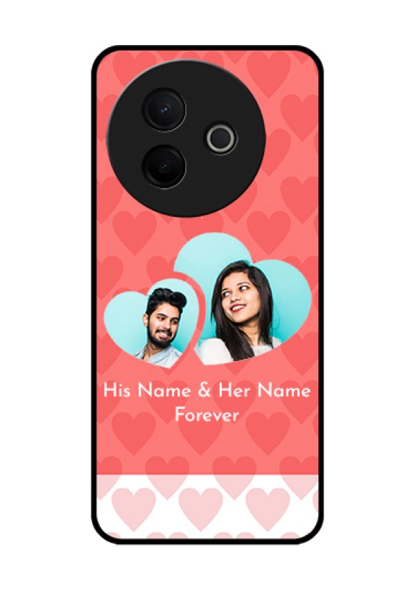Vivo Y39 5G Custom Glass Phone Case - Couple Pic Upload Design