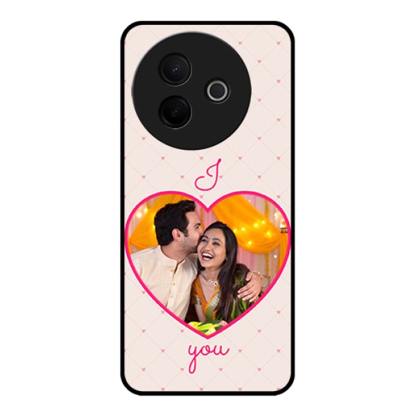 Vivo Y39 5G Custom Glass Phone Case - Heart Shape Design