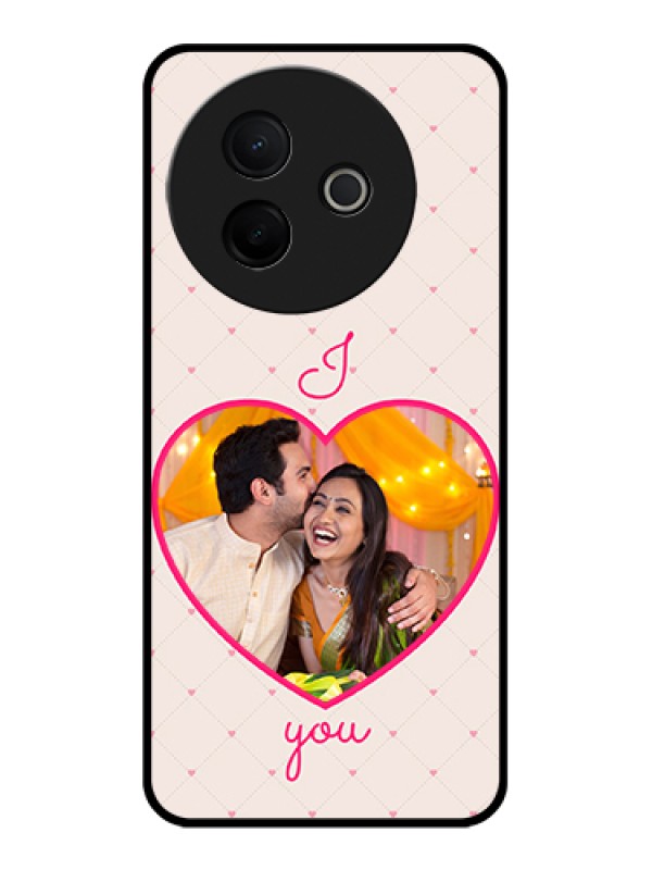 Custom Vivo Y39 5G Custom Glass Phone Case - Heart Shape Design