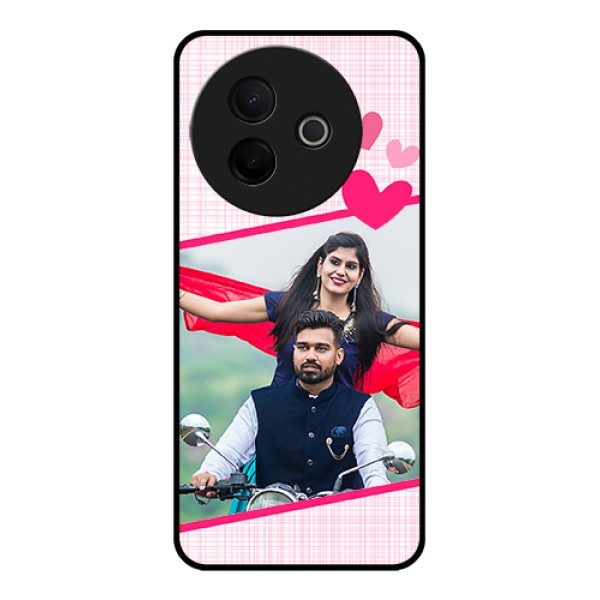 Vivo Y39 5G Custom Glass Phone Case - Love Shape Heart Design
