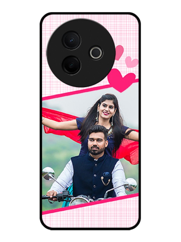 Custom Vivo Y39 5G Custom Glass Phone Case - Love Shape Heart Design