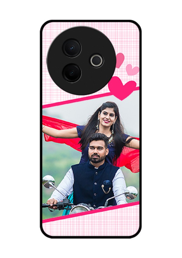Vivo Y39 5G Custom Glass Phone Case - Love Shape Heart Design