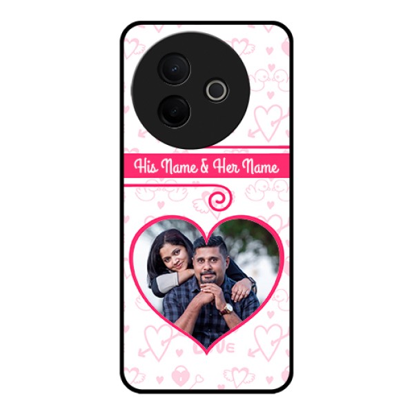 Vivo Y39 5G Custom Glass Phone Case - Heart Shape Love Design Vivo Y39 5G Custom Glass Phone Case - Heart Shape Love Design