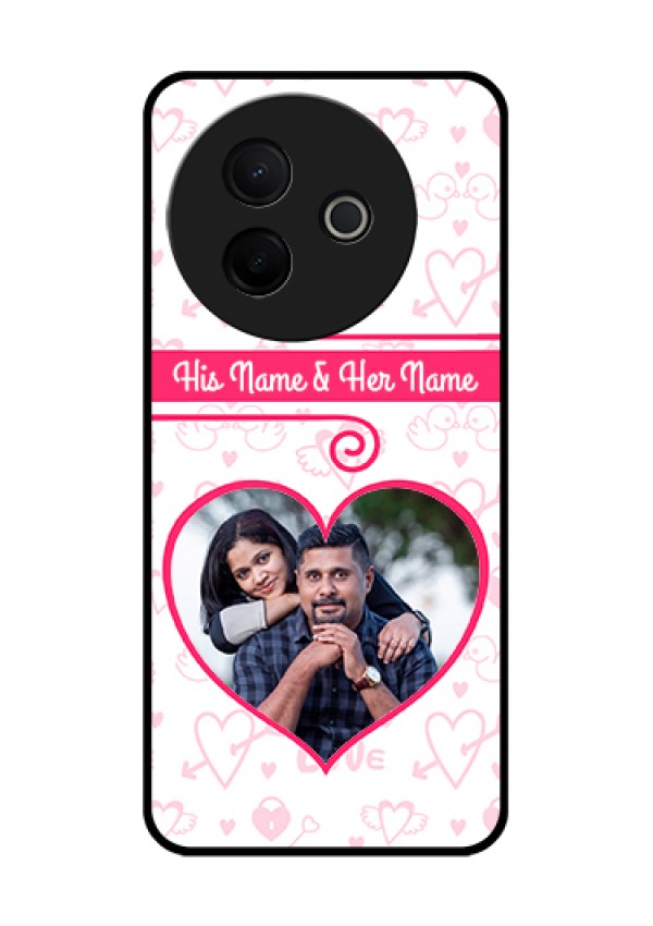 Vivo Y39 5G Custom Glass Phone Case - Heart Shape Love Design