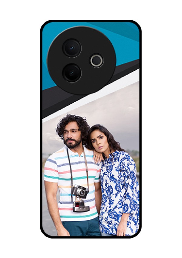 Vivo Y39 5G Custom Glass Phone Case - Simple Pattern Photo Upload Design