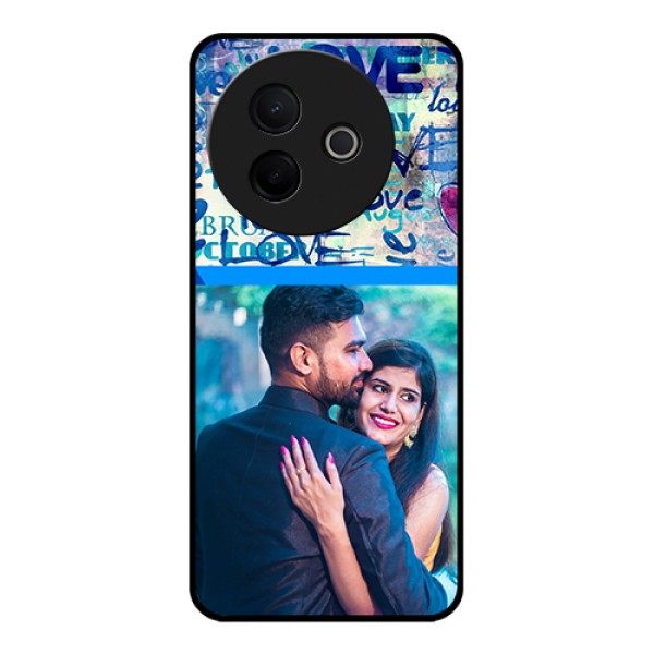 Vivo Y39 5G Custom Glass Phone Case - Colorful Love Design