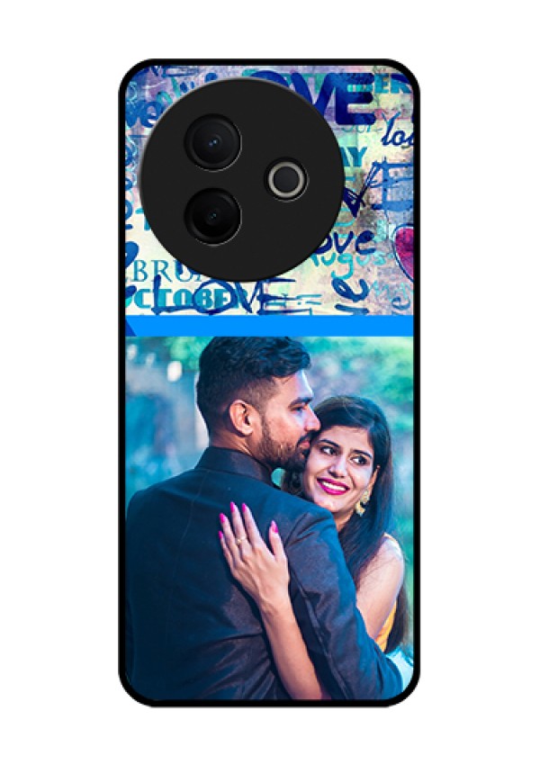 Vivo Y39 5G Custom Glass Phone Case - Colorful Love Design