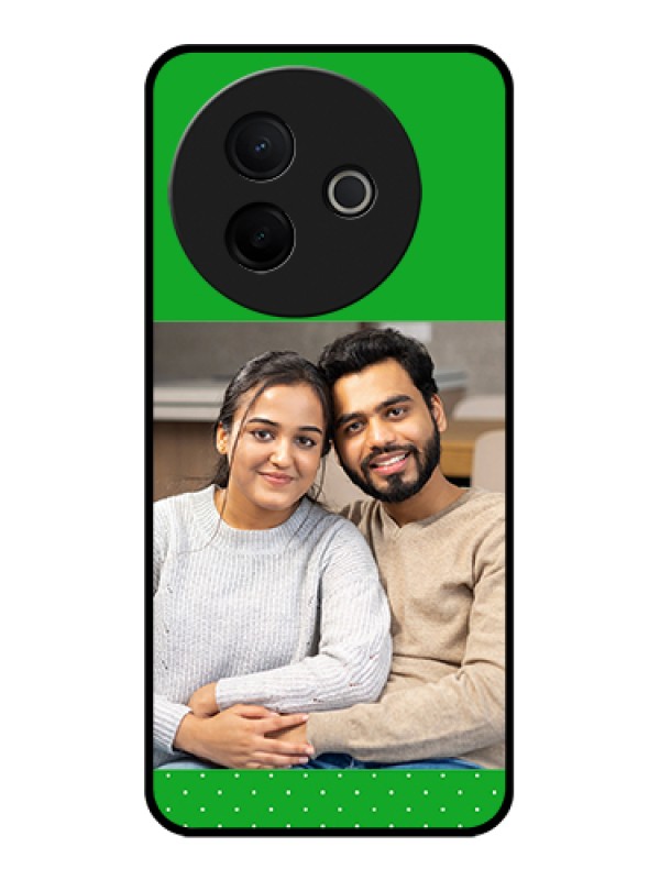 Custom Vivo Y39 5G Custom Glass Phone Case - Green Pattern Design