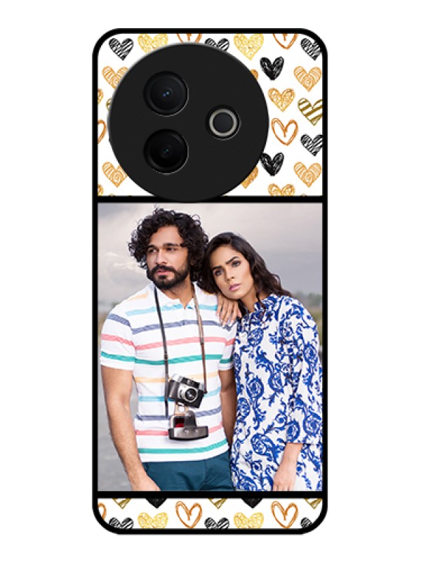 Custom Vivo Y39 5G Custom Glass Phone Case - Love Symbol Design